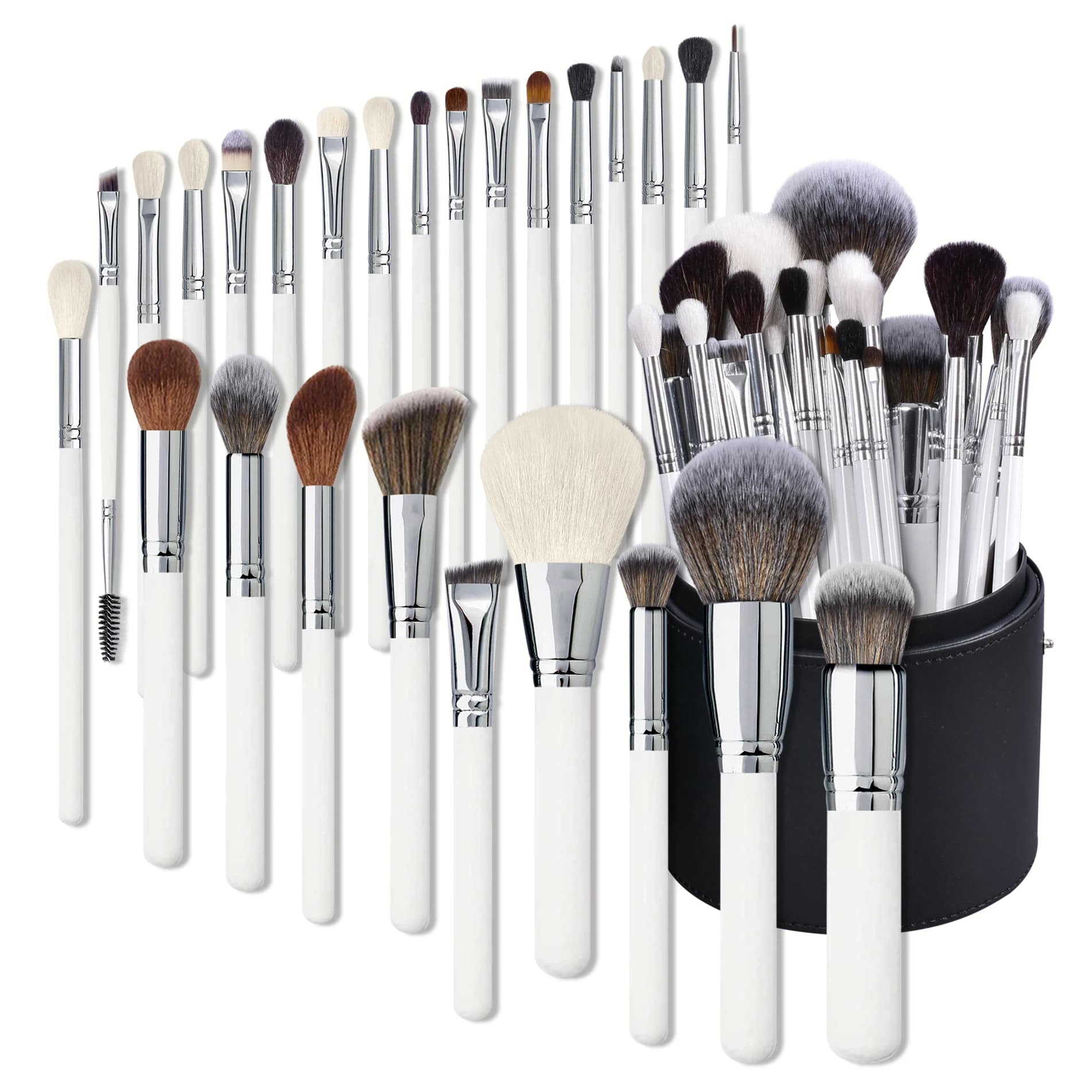New 16/26 pieces wooden handle brushes for makeup set foundation blur shading eyebrow brush powder makeup tools beauty