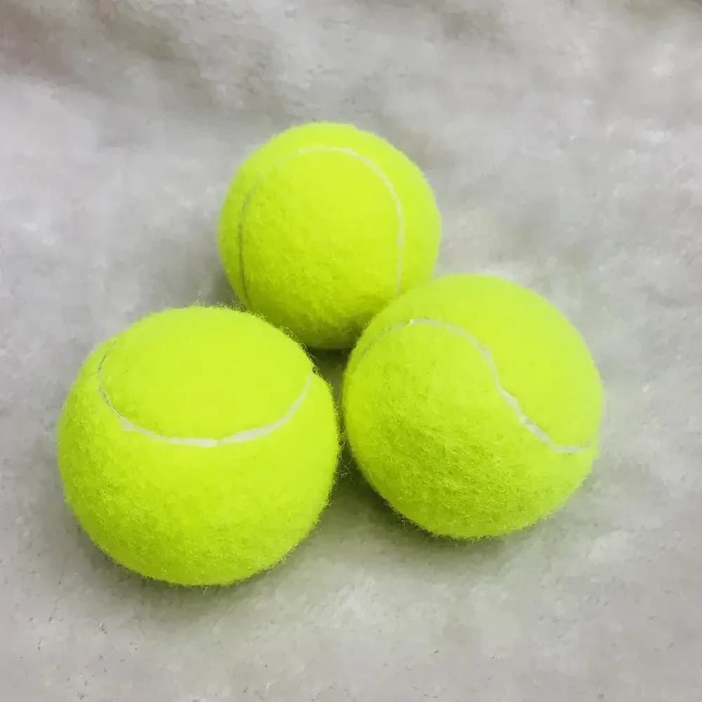 3PCS 63mm Professional Tennis High Elasticity Durable Training Tennis Outdoor Dogs Bite Chase and Chomp Tennis Ball