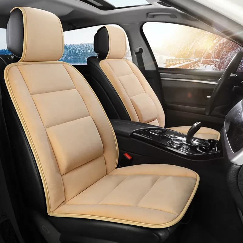 Bearing for car seat cushion for seat in autumn and winter plush seat Solid life Wear resistant Winter warm comfort for men and women General