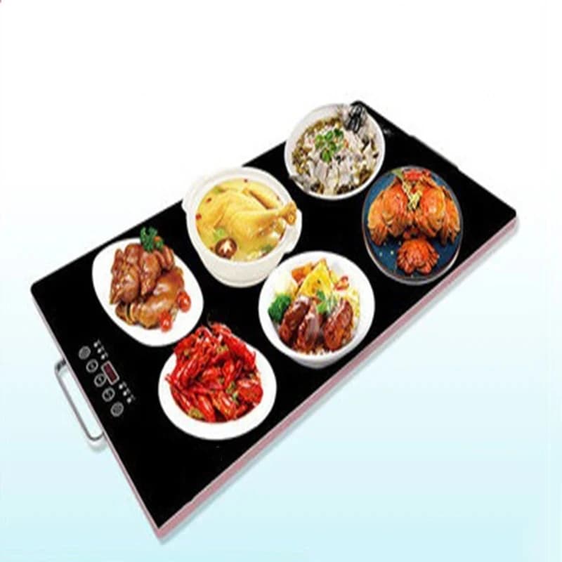 Electronic Food Warming Dish 220V 300W Intelligent Food Insulation Board Warming Tray Square Warm Cutting Board Heater Household