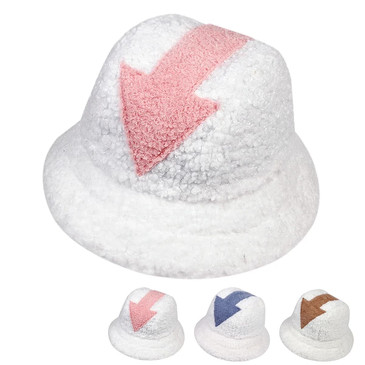 Cappelli a Secchiello Unisex in Stile Freccia, Caldi e Casual, con Protezione Solare