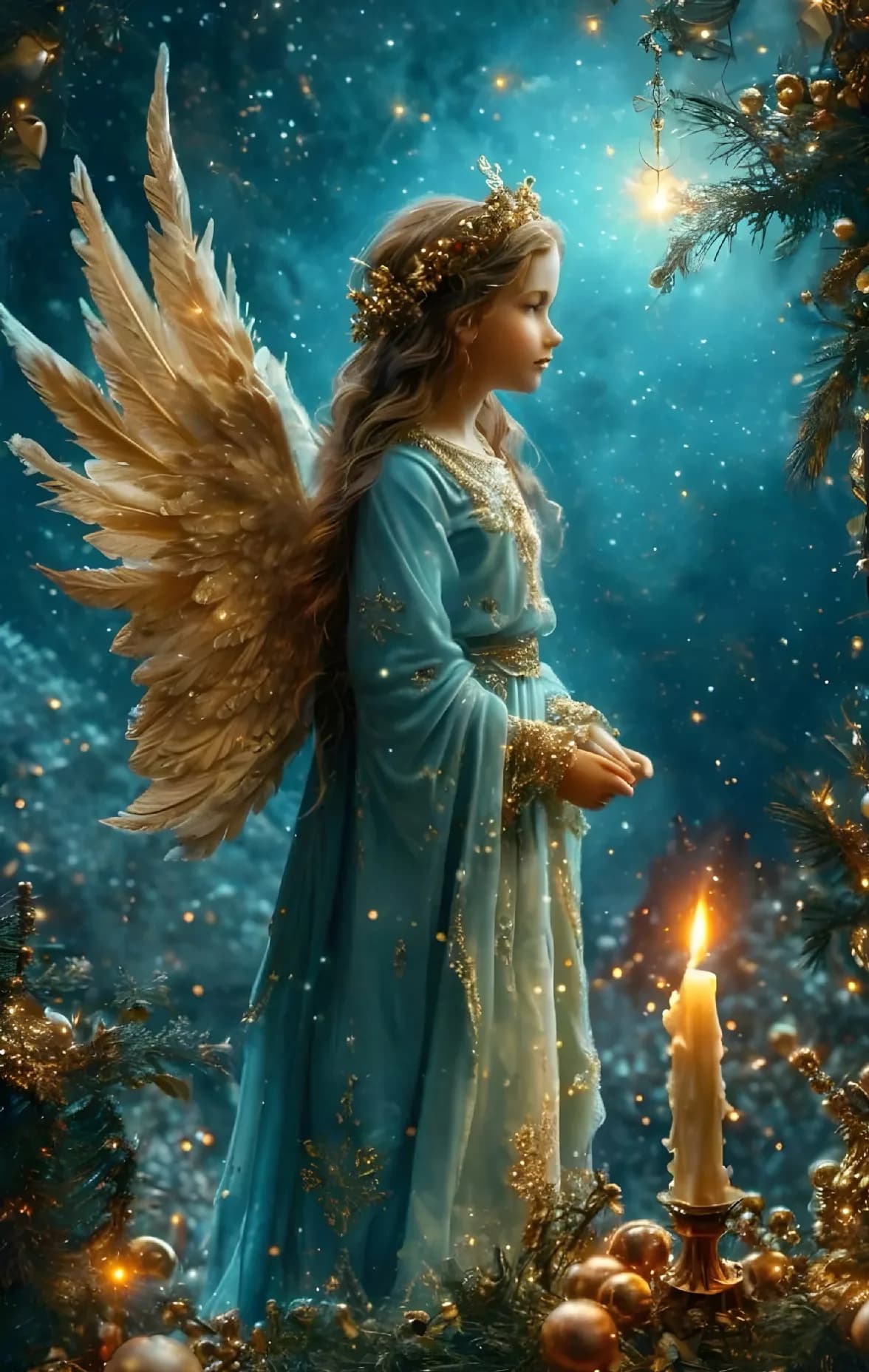Div 5D Angelo ragazza ala Foresta magica Fata luce Pittura piena di diamanti kit punto croce ritratto artistico Pittura 3D con diamanti