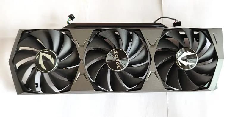 Parte originale della piastra posteriore del dissipatore di calore delle ventole del telaio per la scheda video ZOTAC RTX3090 RTX3080
