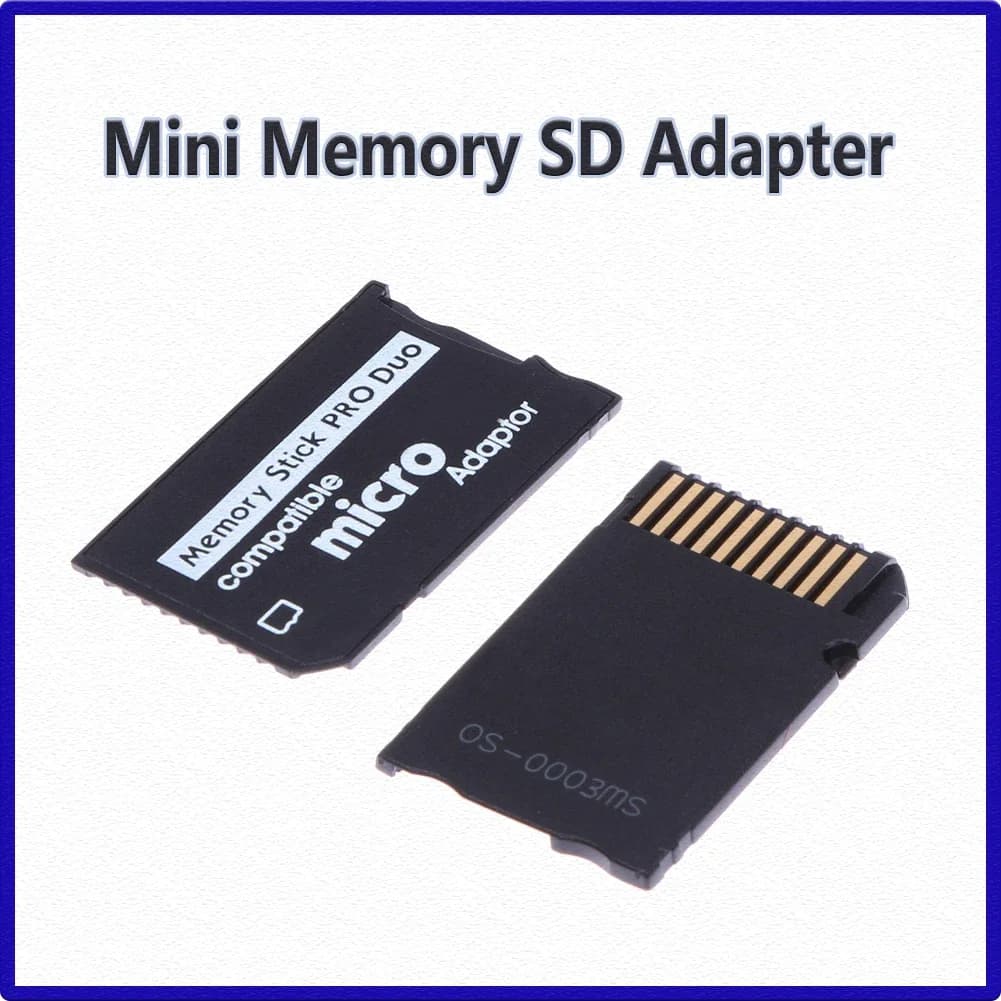 Lettore di Schede Mini Memory Stick Pro Duo, Nuovo Adattatore Micro SD TF a MS Pro, Slot Singolo/Doppio per Gamepad Sony PSP