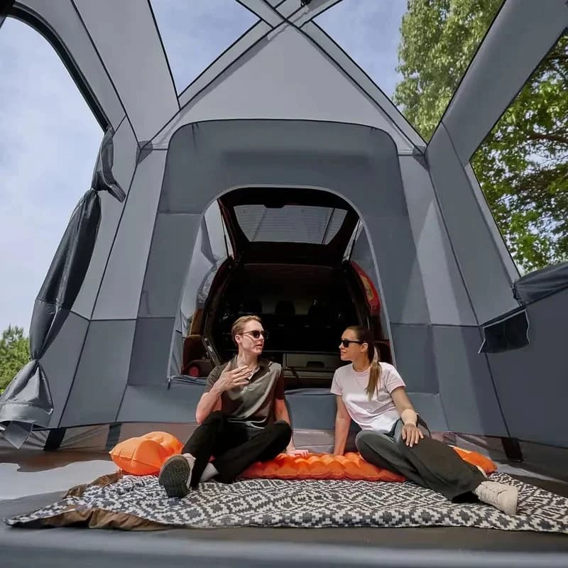5-9 Person SUV Tent High Quality Screen Porch & Awning Weather-Resnt Portable Family Camping