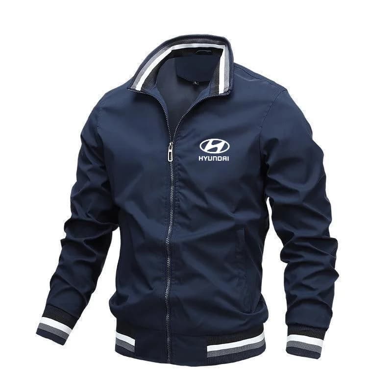 Men's Casual Windproof Jacket Spring Autumn Fashionable Men's Wear Comfortable Coat With Hyundai Car Logo High-end Men's Jacket