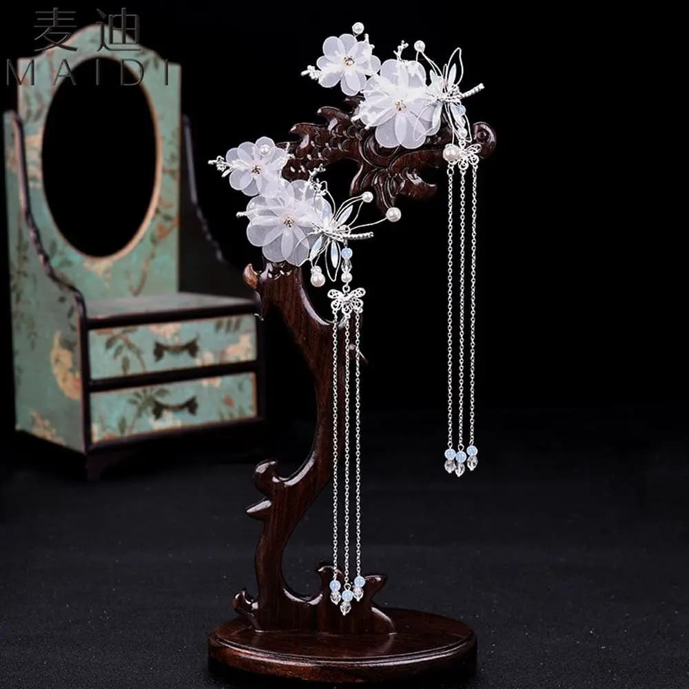 HANFU Hairgrip Dragonfly Long Tassel Hairpin Styling Tools Hair Clip Jewelry Fashion Accessories Hair Styling Accessories