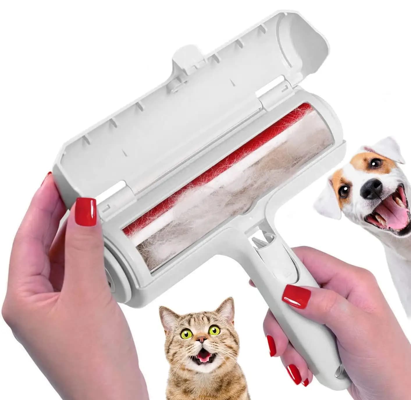Rullo Rimuovi Peli di Animali Domestici - Rimuovi Peli di Cani e Gatti con Base Autopulente - Strumento Efficiente per la Rimozione dei Peli di Animali - Perfetto per Mobili