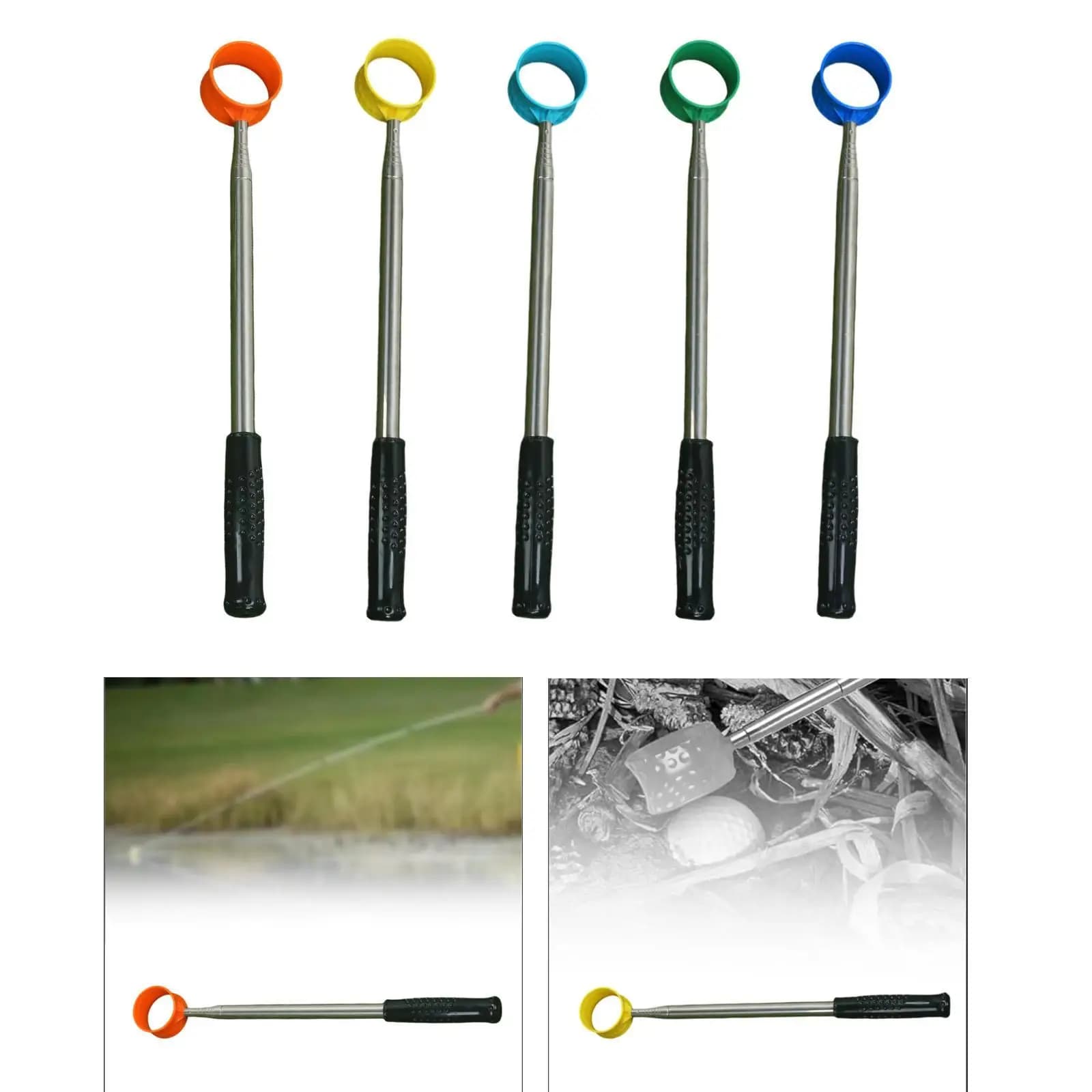 Regalo per raccoglitore di palline portatile estensibile ed elegante per il recupero di palline da golf per i golfisti
