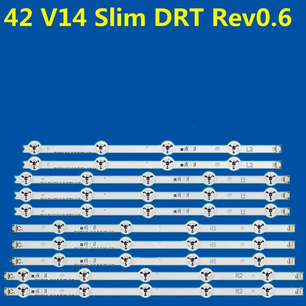 Striscia di retroilluminazione a LED per TH-42AS670H TH-42AS700A TX-42ASM651E TX-42ASM655 TH-42AS700K TH-42AS700Z LC420DUH 42 "V14 Slim