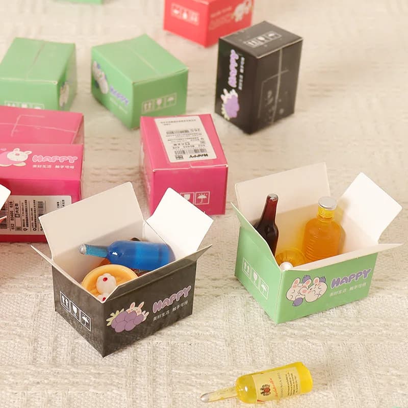 New Cute Bottle Food Express Package Blind Box Toys Action Surprise Tide Play Figures borsa cieca per regali per bambini