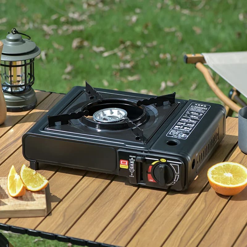 Fornello a cassetta da campeggio esterno Fornello magnetico portatile per barbecue da esterno Fornello a gas per uso domestico Commerciale