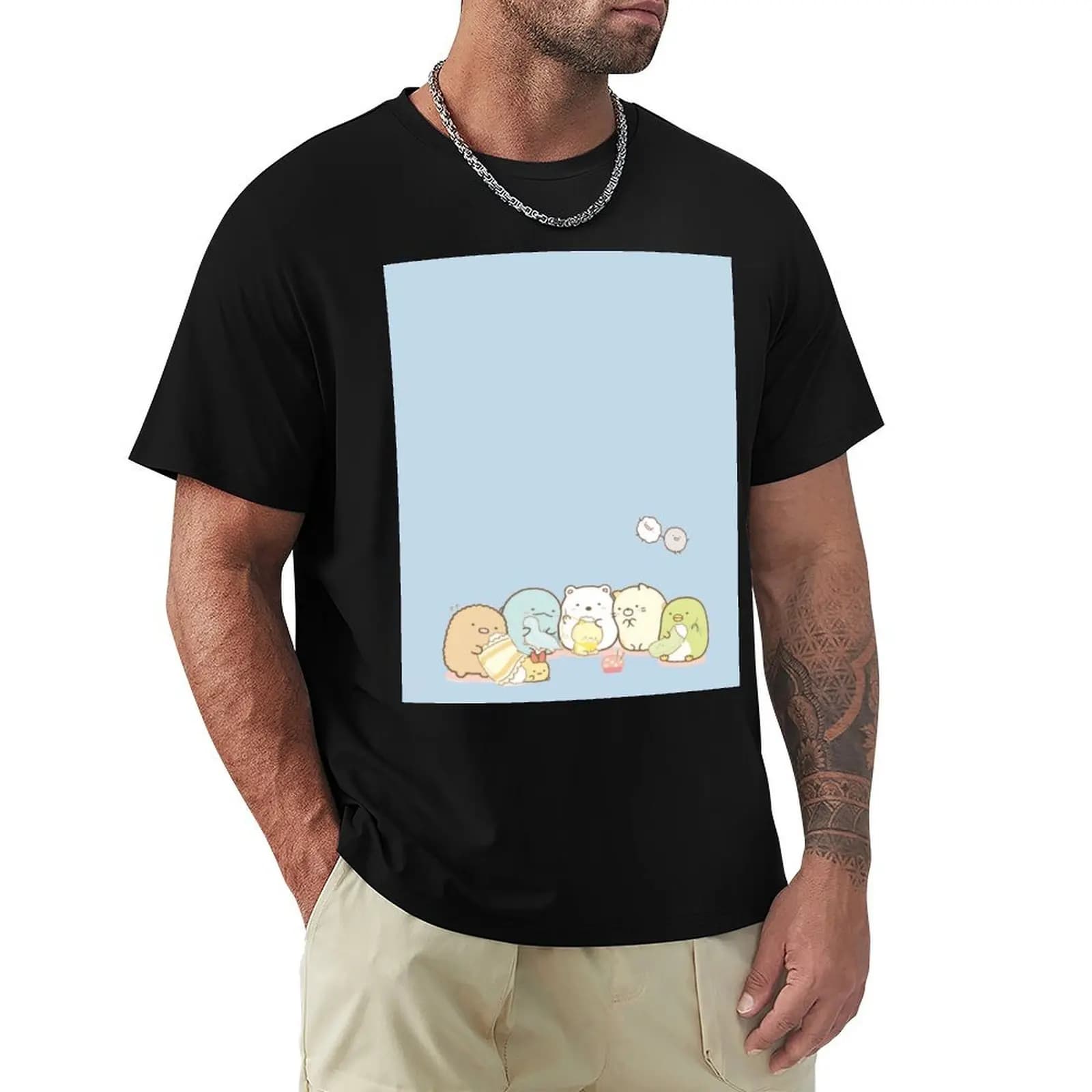 Sumikko gurashi con i loro giocattoli T-shirt da lavoro T-shirt casual