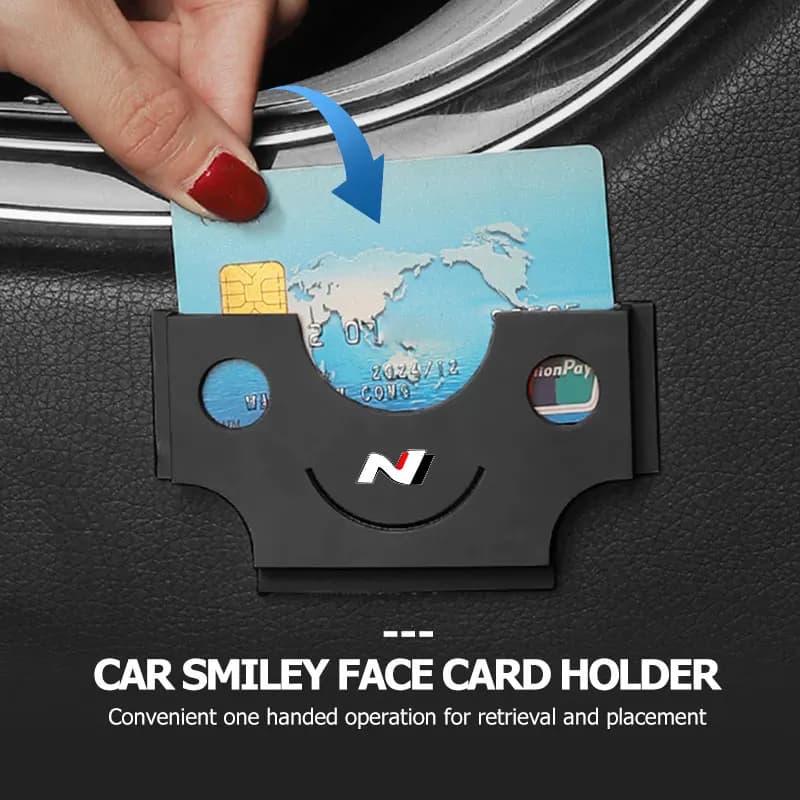 Car Windshield Label Card Holder Durable ID IC Card Holder Case For Hyundai N LINE i30 i20 Sonata Accent Tucson Elantra Azera