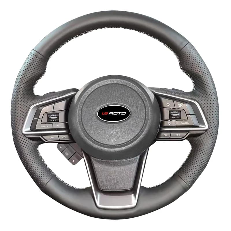Coprivolante cucito a mano in vera pelle Nappa per Subaru Forester Outback XV Impreza Ascent Crosstrek Legacy