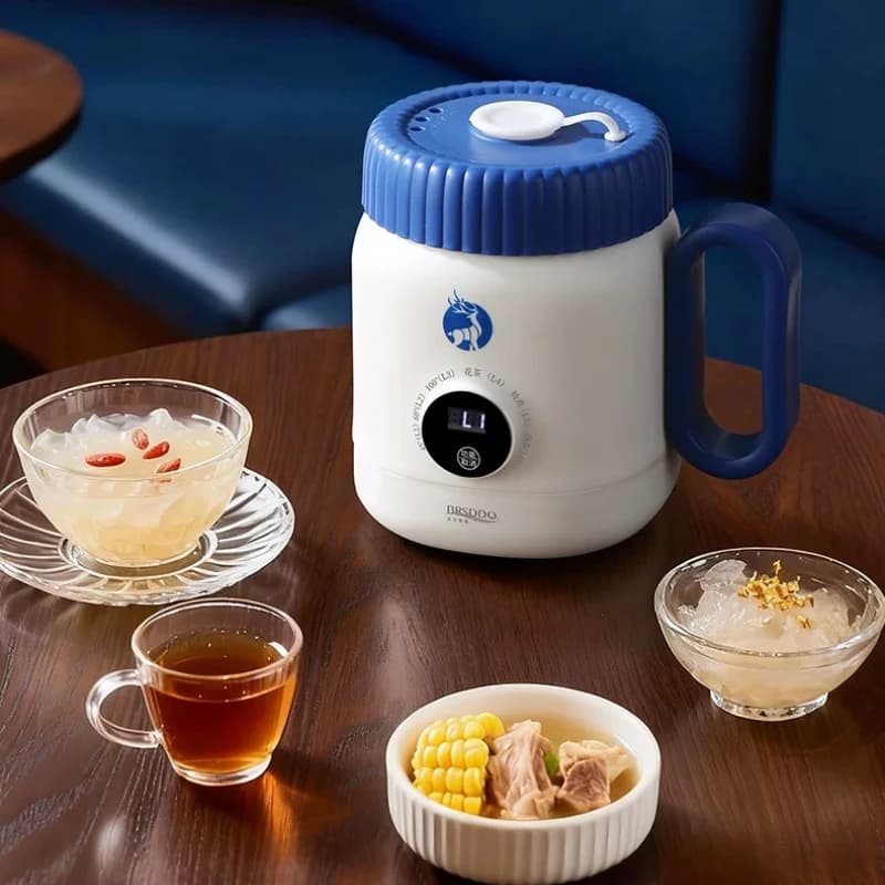 Mini Bollitore Elettrico Portatile 2026 per Ufficio, Multifunzione Antiaderente Facile da Pulire, Tazza Riscaldante Elettrica per Donne
