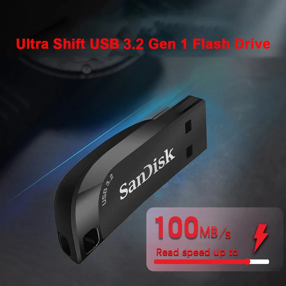SanDisk USB Flash Drive USB 3.2 Mini Pendrive CZ410 256GB 128GB 64GB 32GB Pen Drive Velocità di lettura fino a 100 m/s Memory Stick U Disk