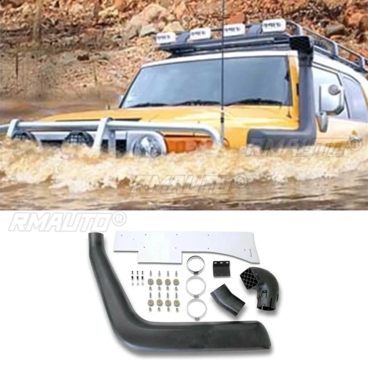 Kit Snorkel per Auto, Tubo di Aspirazione Aria per Toyota Land Cruiser FJ, Snorkel Laterale Anteriore, Condotto di Aspirazione per Deserto, Accessori Auto