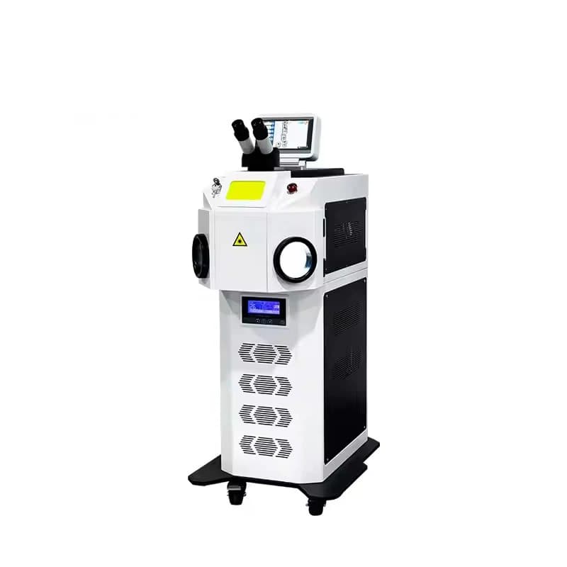 Nuove saldatrici laser per gioielli da 200 W con microscopio e monitor CCD per collana in oro argento anello braccialetto saldato di precisione