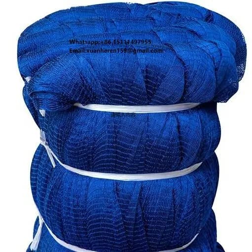 Wholesale Customized High-Quality Thai Nylon Polyester Single and Multi-Strand Blue Fishing Net From Chinese Factory