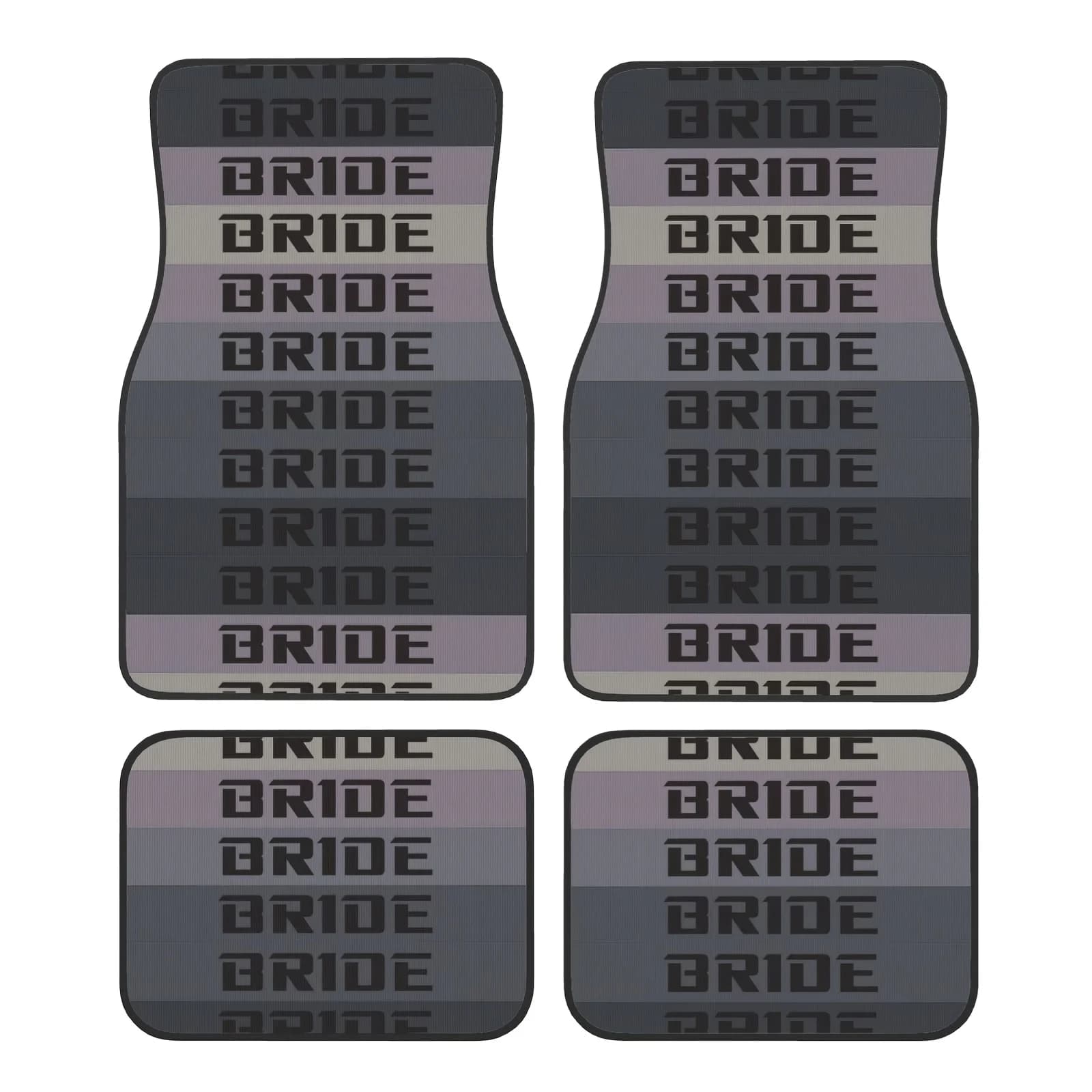 4pcs Set Of Car Floor Mats With English Letter Patterns - Absorbent, Non-Slip, Durable, Easy To Clean, And Easy To Install - Sui