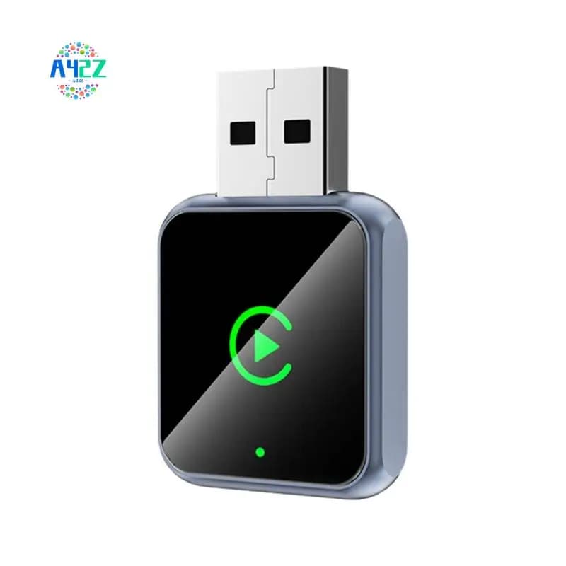 A42Z-2IN1 Adattatore Wireless Carplay Smart AI Box Android Auto, Dongle USB BT+WIFI, Converte da Cablato a Wireless, Plug & Play
