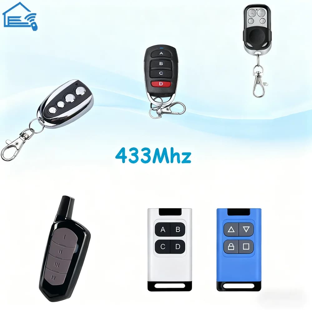 Duplicatore telecomando garage 433 mhz Comandi porta cancello Apriscatole 433 mhz Rolling Code elettrico Clone Portale di accesso Codice fisso