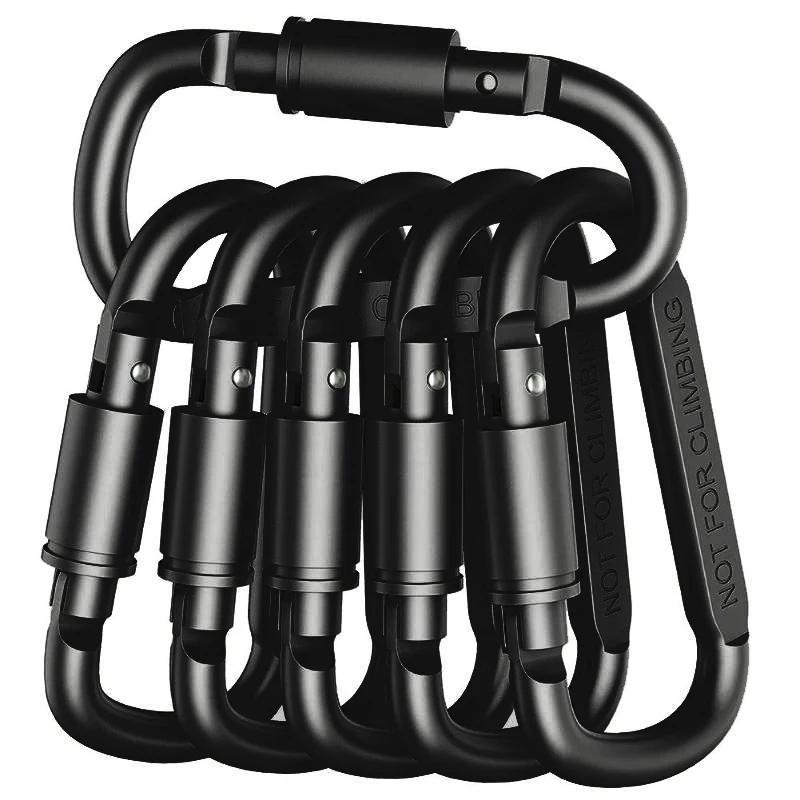 4-6PCS Set of Mosquitoes for Camping Key Survival EDC Keychain Aluminum Alloy Clip Tactical Mosque Mosquitoes