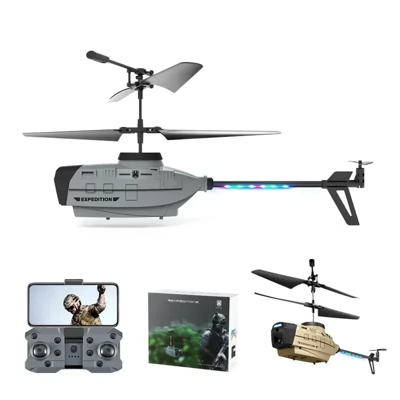 KY202 Black Bee 4CH 6 assi 4K doppia fotocamera gesto d'aria per evitare ostacoli Hover intelligente elicottero RC RTF