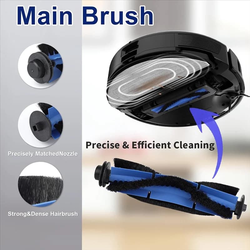 TFTP-Accessori per Eufy Robovac 11S Slim/11S Plus, 30/30C, 15C/15T, 25C, 35C, 12 Parti di ricambio per aspirapolvere robot