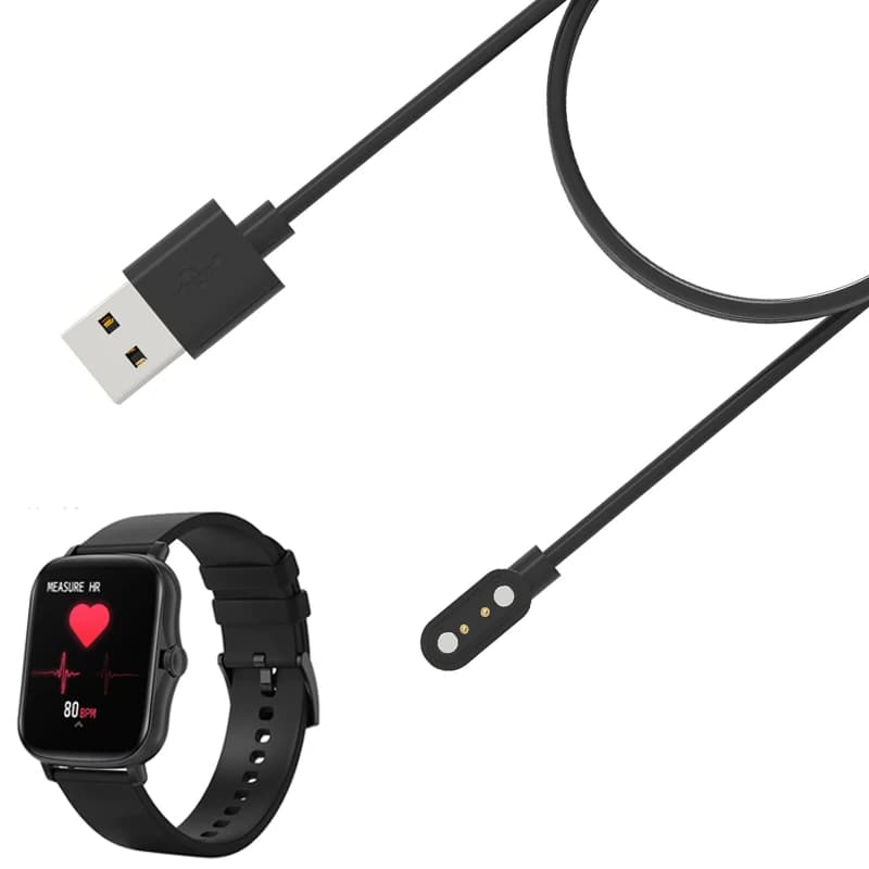 Caricatore Smartwatch Cavo di ricarica USB Cavo di ricarica per SITLOS SQR P8 Plus/Mix/BR Colmi P9 P28 MISTEP LEMFO Y20 Accessori per orologi