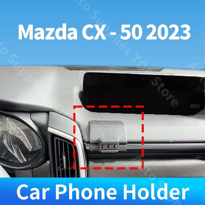 Per Mazda CX - 50 2023 Supporto per telefono per auto Staffa fissa speciale Caricatore wireless Rotazione a 360 gradi per accessori interni auto per auto