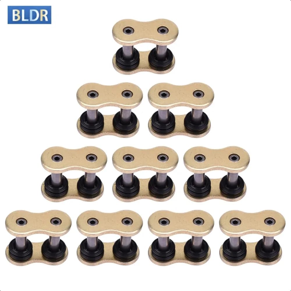 10pcs 428HX 520HX 525HX 530HX 428 520 525 530 Ring Motorbike Hollow Rivet Oil Seal Chain Buckle Connector Lock Connecting Link