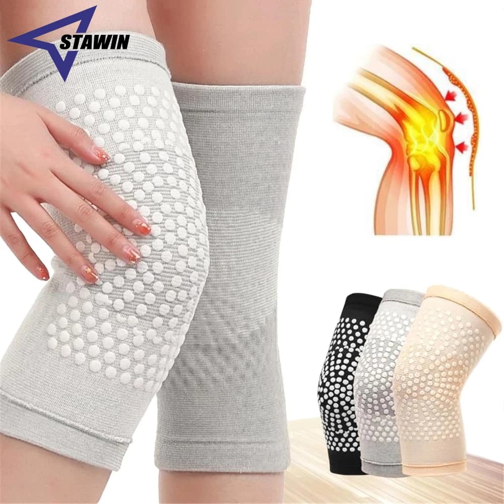 1 paio di ginocchiere per lesioni articolari per artrite, tutore per maniche di supporto per ginocchio imbottito ad alta compressione sportiva, ginocchiera di supporto autoriscaldante