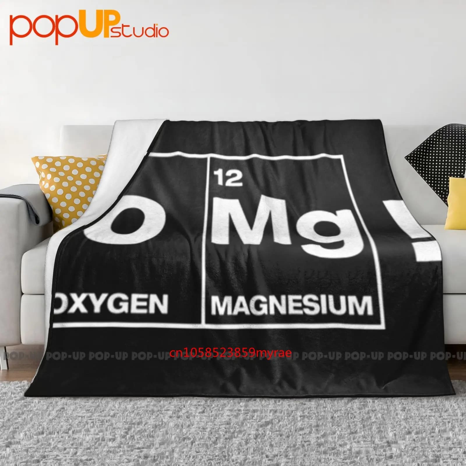 O My God Chemist Tavola periodica Comic College Coperta ultra morbida Trapunta Copridivano invernale Copriletto