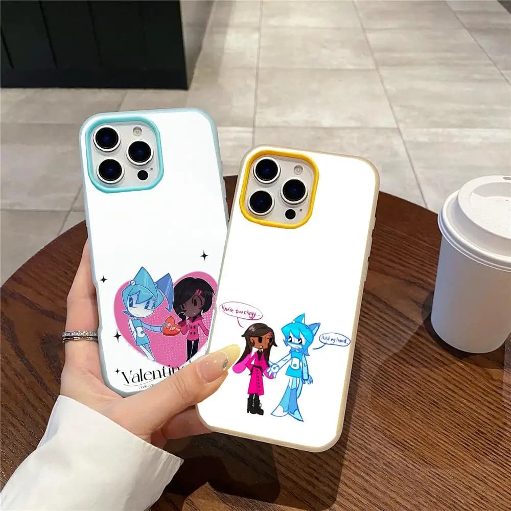 Cover per telefono My Life as a Teenage Robot, custodia antiurto a doppio strato in gel per iPhone 17 16 15 14 13 12ProMax