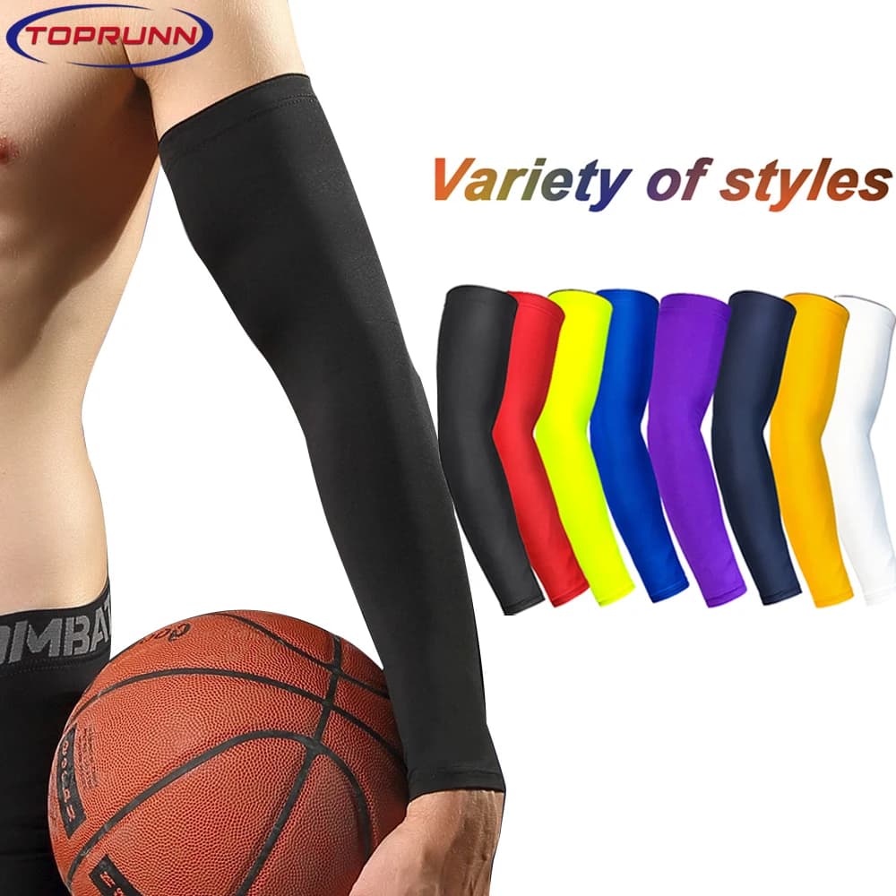 TopRunn Men's Cooling Sleeves Women's Outdoor UV Protection Sports Sleeves Football Volleyball Cycling