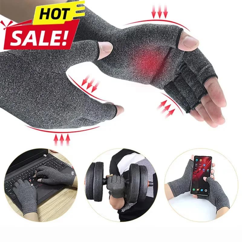 Nuovi Guanti Compressivi per Artrite in Cotone, Supporto per Polso e Mano, Sollievo dal Dolore Articolare, per Uomo e Donna, Terapia e Compressione Consegna veloce 4-6 giorni Arrivo
