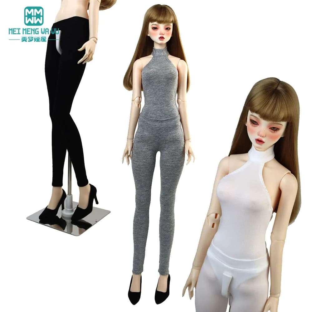 1/3 1/4 vestiti per le bambole BJD 45-60 cm SD DD giocattolo palla congiunta bambola moda leggings pantaloni bianco nero grigio ragazza regalo