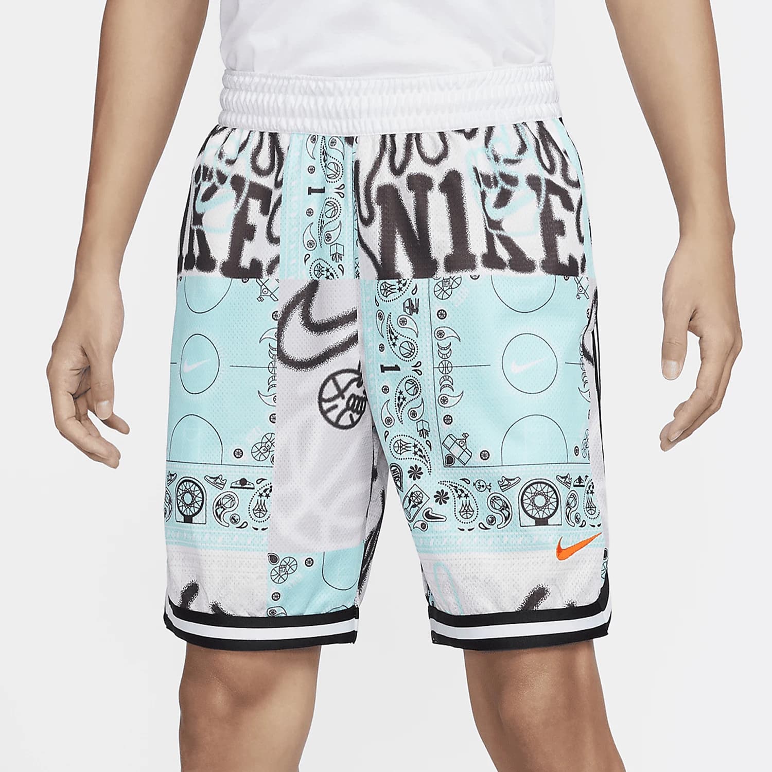 Pantaloncini da basket stampati da uomo Nike Official DNA Dri-FIT HF6141-418