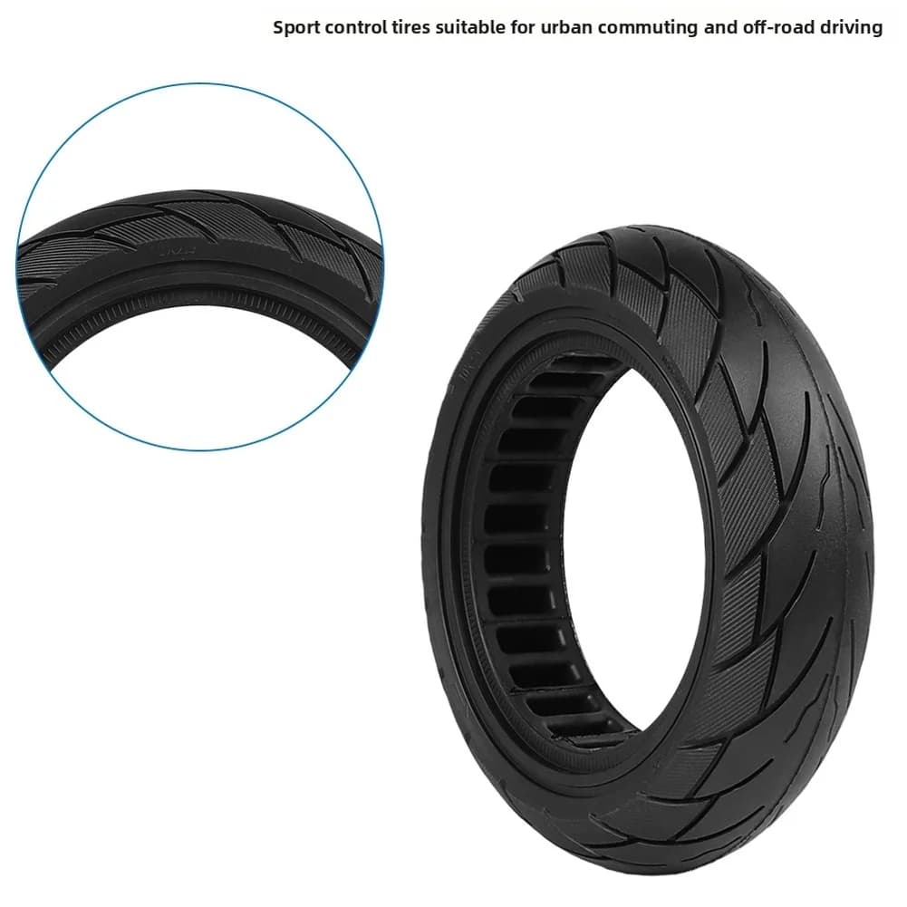 Pneumatico solido 10X2.5 per monopattino elettrico KUGOO M4 M4 Pro, ruota in gomma cellulare antiforatura, ricambio.