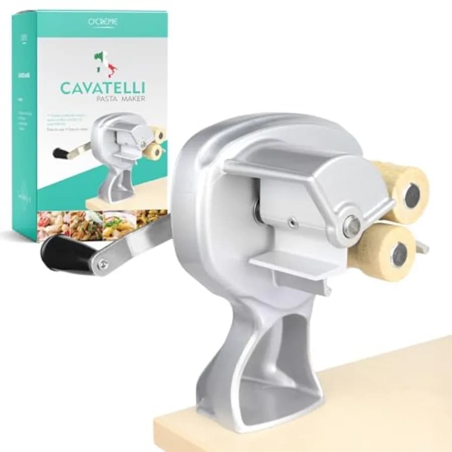 Macchina per Cavatelli in Legno, Originale Macchina Italiana per Pasta con Rulli Antiaderenti, per Gnocchi e Pasta
