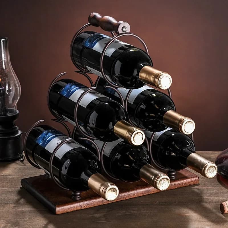 Creative Red Wine Rack Home Decoration Grape Bottle Rack Wine Cabinet Decoration Ornaments Wine Bottle Rack Household CS45