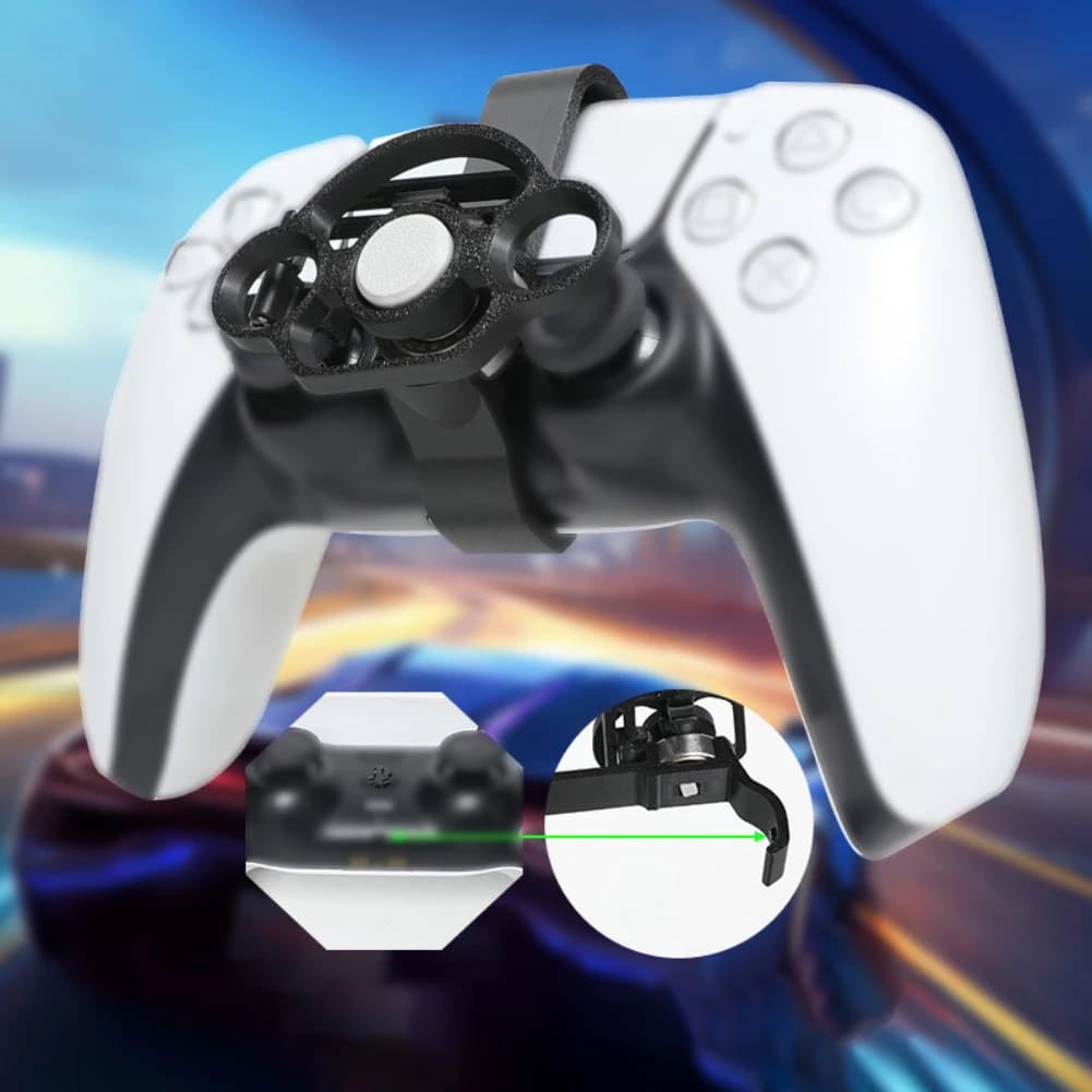Mini volante per PS5 Gioco da corsa Volante Direzione del volante Joystick Accessori di ricambio per giochi