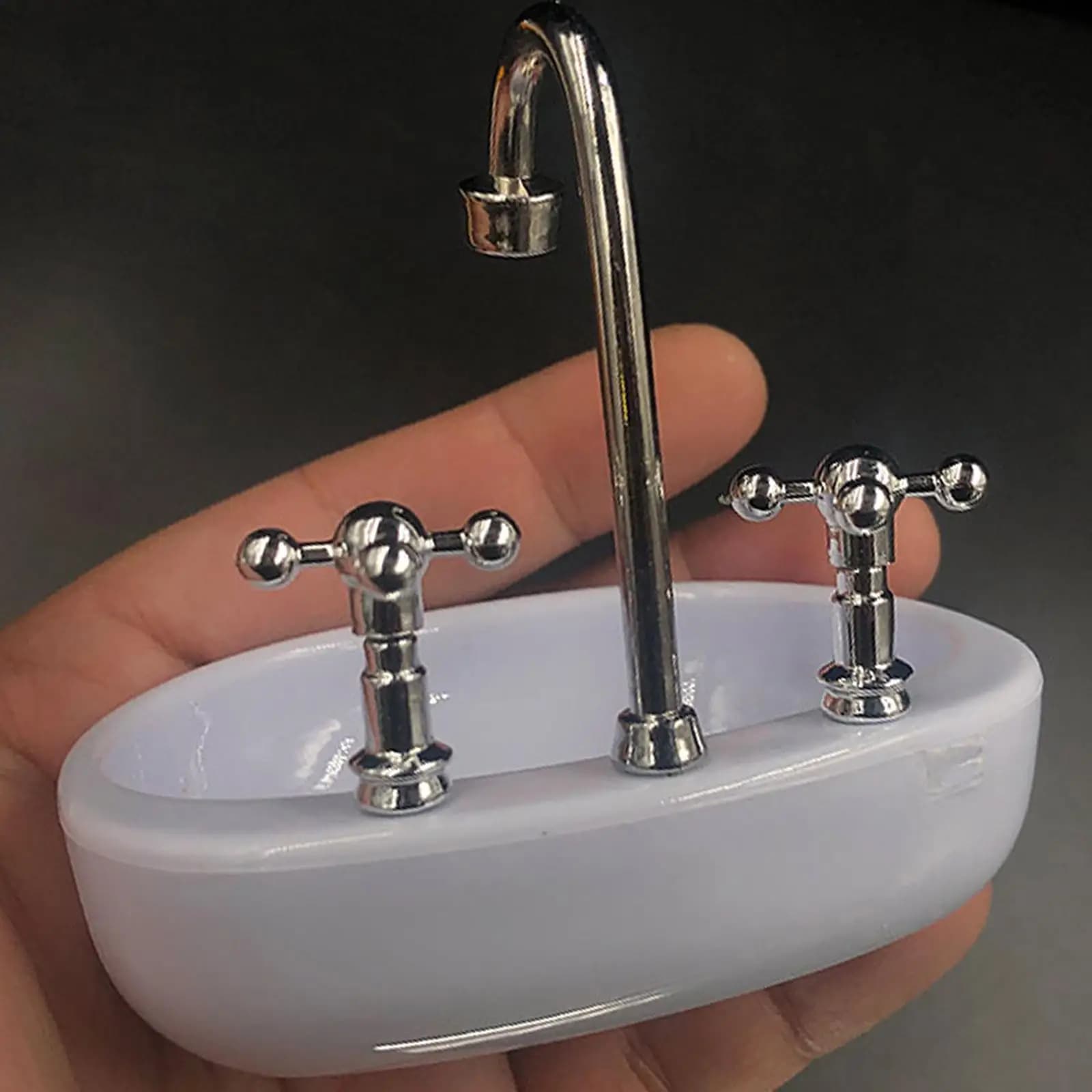Accessori per il bagno in miniatura 1:6: vasca da bagno, WC e lavabo per bambole da 12 pollici
