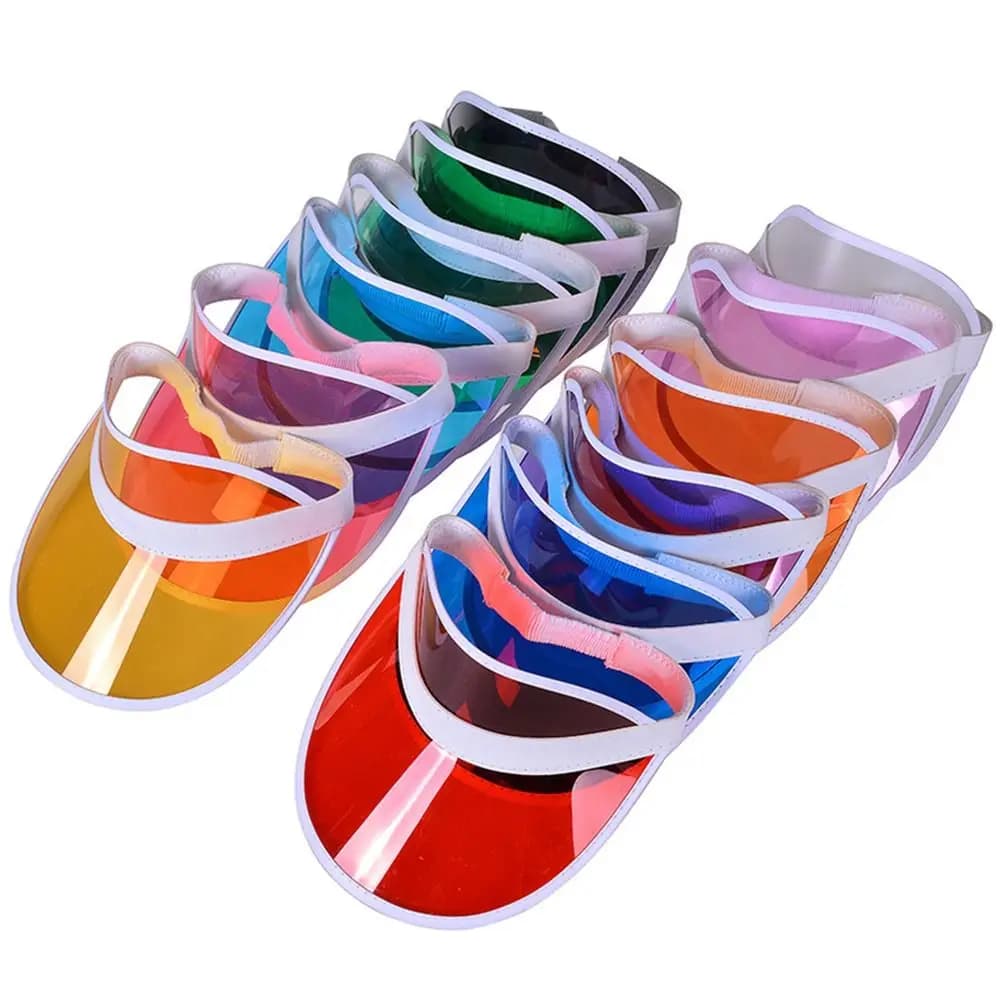 Cappello da Baseball estivo superiore vuoto nuovi berretti con visiera trasparente in plastica donna uomo accessori sportivi in PVC parasole all'aperto