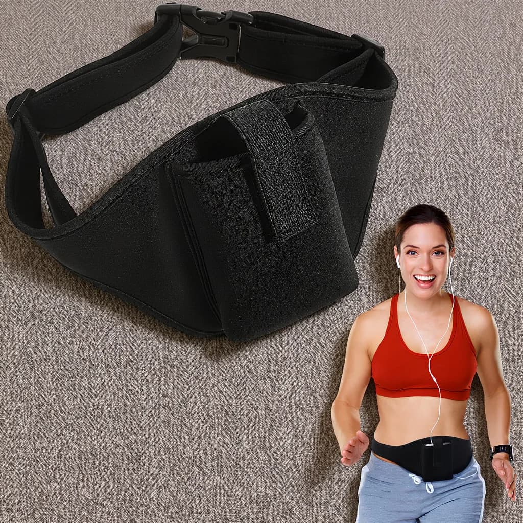 Adjustable Neoprene Microphone Waist Bag, Microphone Bag, Running Waist Bag, Microphone Bag