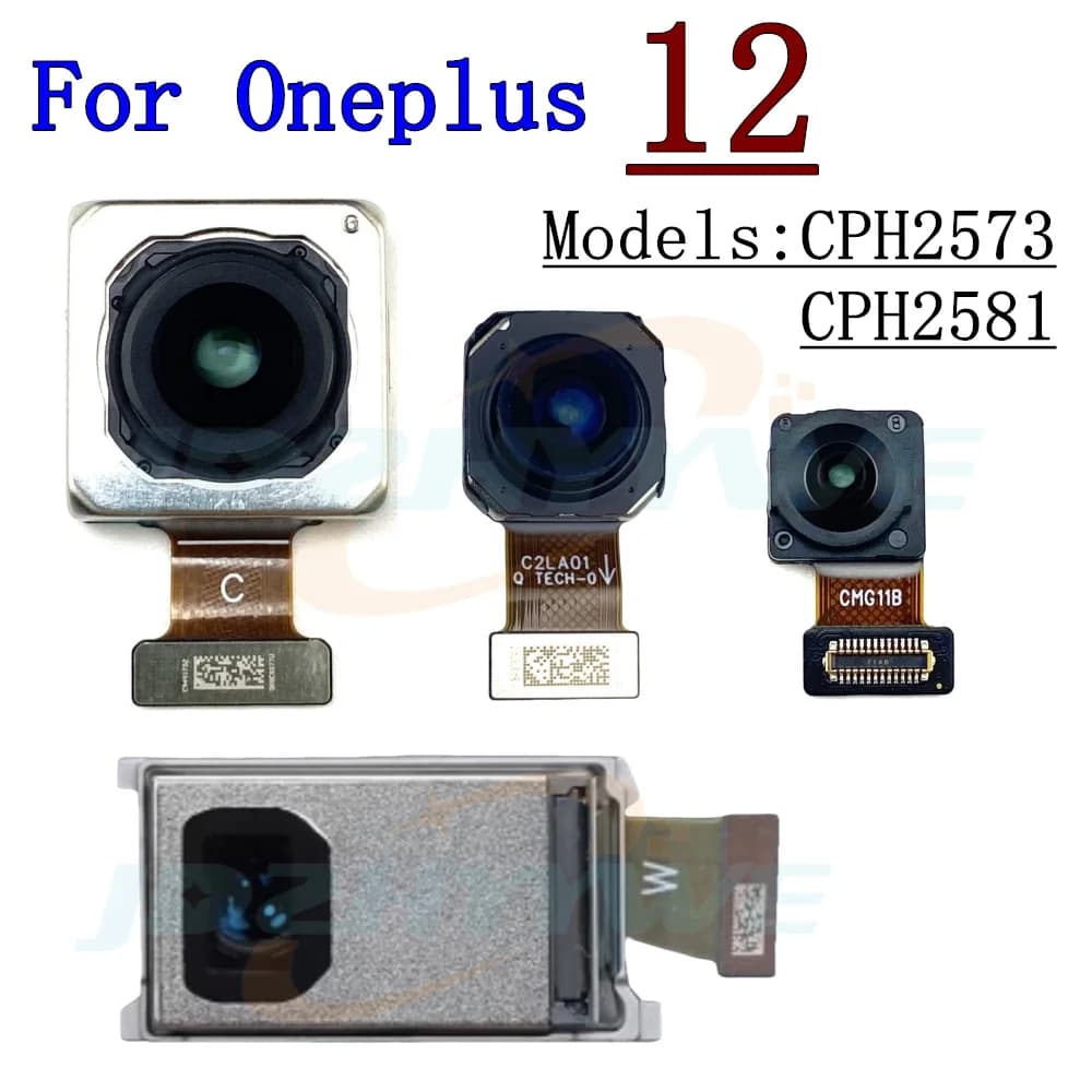 Fotocamera anteriore posteriore per Oneplus 12 CPH2573, CPH2581 modulo fotocamera posteriore frontale Selfie posteriore cavo flessibile per Oneplus12