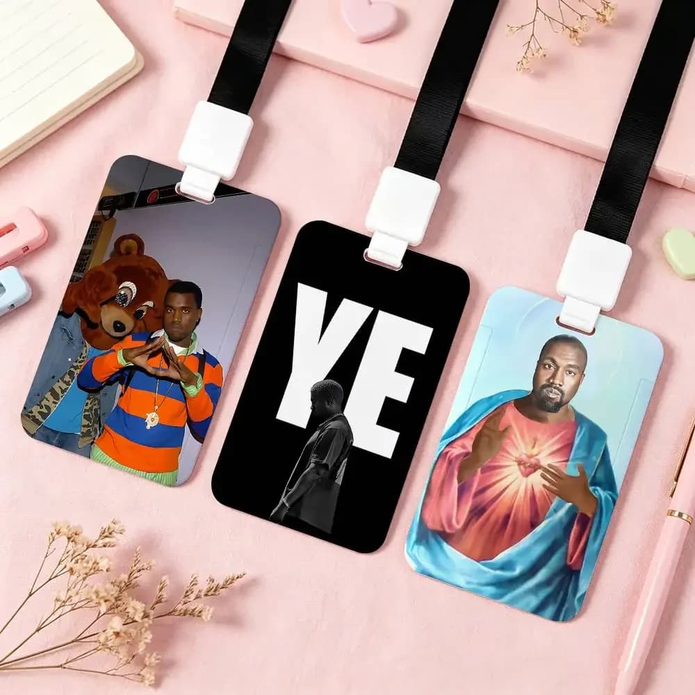 Rapper A-Kanye West-S NFC Contactless Sliding Card Sleeve For Student Cards, Bus Cards, ID Cards, And Work Permits