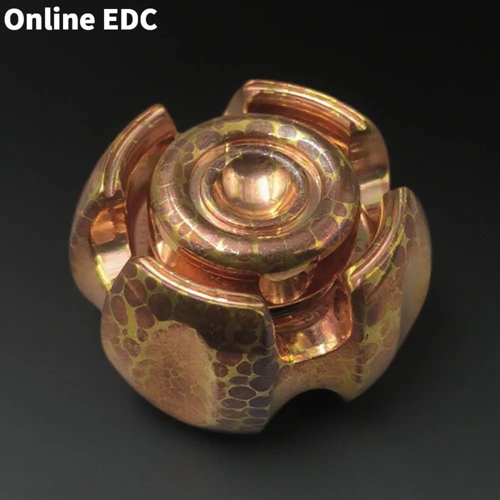 Giocattoli EDC usati LAUTIE Dragon Scale Mokume Fidget Spinner Giocattolo antistress Giocattoli Fidget per adulti Giroscopio